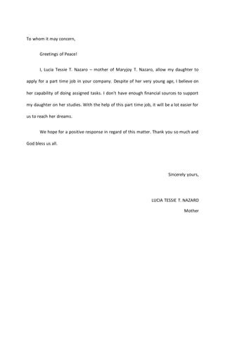 To Whom It May Concern In Tagalog Translation And .